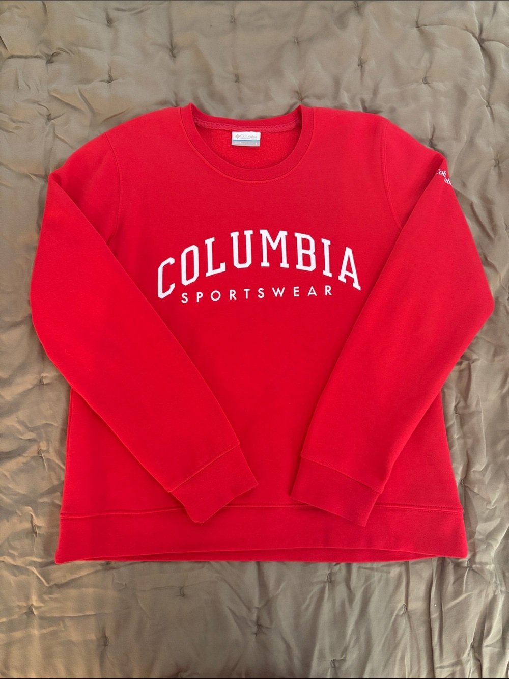 Columbia Red Crewneck Sweater
